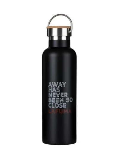 Compact Black Thermal Bottle